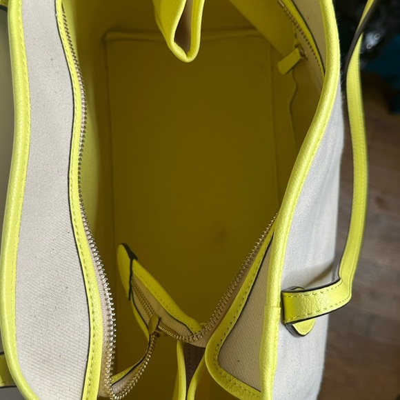 Kate Spade Yellow and Tan Canvas Tote - Picture 5 of 6